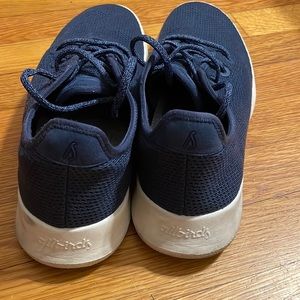 Navy blue allbirds tree runners